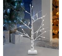 Long Life Lamps Company Led Indoor Christmas Tree White 60Cm 6000K Light Dual Mains And Battery Operated Tree02