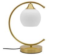 Long Life Lamps Company Modern Antique Brass Table Lamp Opaque Frosted Glass Globe Shade T515