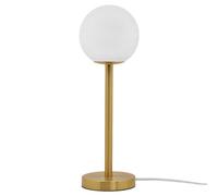 Long Life Lamps Company Modern Art Deco Brass Table Lamp Globe Frosted Glass Shade H3117