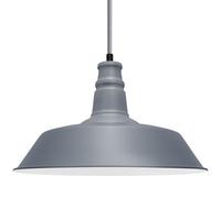 Modern Retro Pendant Ceiling Light Shade Grey Metal Traditional Bowl Lampshade M0092