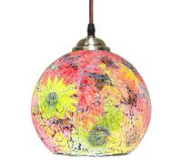 Long Life Lamps Company Vintage Glass Globe Ceiling Hanging Pendant Light Shade Mosaic Lighting M0104