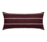 Long Line Pillow 30x70 Maroon/White