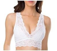 Long Line Sports Bra Women Lace Bras for Women Comfortable Deep V Neck Underwired Wireless Bralettes 2025 Push Up Full Coverage Everyday Bra