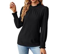Long Line Tunic Tops for Women UK Beige Blouse s for Her Pilates Women's Long Sleeve T Shirt Fashion O Neck Tops Solid Color Casual Blouses Sale Clearance Items