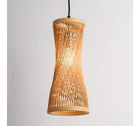 Long Linear Pendant Lights Bar Bohemian Woven Wicker Chandelier Boho Southeast Asian Rattan Hanging Ceiling Light Fixture for Kitchen Island Dining Room Bedroom Living Room Cafe