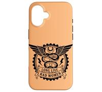 Long Live Bad Women Biker Motorcycle Rider Humor Case for iPhone 16