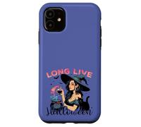Long Live Halloween Witch Potion Retro Cat Case for iPhone 11
