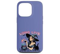 Long Live Halloween Witch Potion Retro Cat Case for iPhone 13 Pro