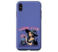 Long Live Halloween Witch Potion Retro Cat Case for iPhone XS Max