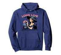 Long Live Halloween Witch Potion Retro Cat Pullover Hoodie
