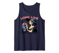 Long Live Halloween Witch Potion Retro Cat Tank Top