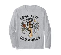 Long Live Rad Women Snake Dagger Moon Floral Long Sleeve T-Shirt