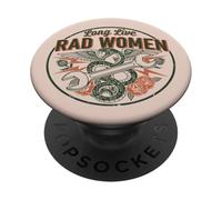 Long Live Rad Women Vintage Snake Wrench Feminist PopSockets Adhesive PopGrip