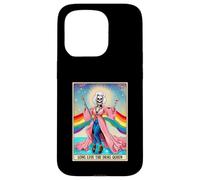 Long Live The Drag-Queen Funny Tarot Card Skeleton LGBT Gay Case for iPhone 15 Pro
