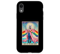 Long Live The Drag-Queen Funny Tarot Card Skeleton LGBT Gay Case for iPhone XR