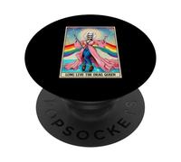 Long Live The Drag-Queen Funny Tarot Card Skeleton LGBT Gay PopSockets Adhesive PopGrip