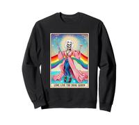 Long Live The Drag-Queen Funny Tarot Card Skeleton LGBT Gay Sweatshirt