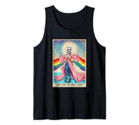 Long Live The Drag-Queen Funny Tarot Card Skeleton LGBT Gay Tank Top