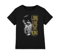 Long Live The King Kids T Shirt, Black, 9-11