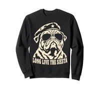 Long Live The Siesta Funny Pug Nap Dog Lover Sweatshirt