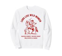 Long Live Women Wild West Cowgirl Rodeo Western Design Sweatshirt