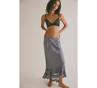 Long Lost Lover Maxi Slip Skirt by Intimately at Free People in Liquid Silver, Size: Small - female