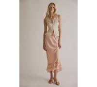 Long Lost Lover Maxi Slip Skirt by Intimately at Free People in Peach Paisley, Size: Medium - female