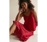 Long Lost Lover Maxi Slip Skirt by Intimately at Free People in Retro Red, Size: Medium - female