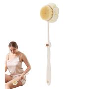 Long Mango Shower Brush | Double Back Bath Back for Bathroom | Brush with Natural Bristles, Perfect for Removing Dead Cell and Improving Skin