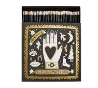 Long Matches - Luxury Giant Square Matchbox - Coloured Tips Large Matchsticks - Candles Fireside Housewarming Gift - Miracle Palm Reader Mystic