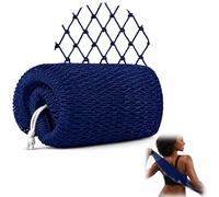 Long Mesh Body Wash Sponge, Royal Blue Back Scrubber, 2 Grip Cords, 1-Pack | Open-Weave Construction, Broad Cleansing Coverage, Works Cleanser into a Lather, for Routine Washing in the Shower or Bath