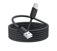 Long Micro USB Cable 3M, USB A to Micro USB Charger Cord, Nylon Braided Charging Cable Compatible with Samsung A10/A20/J7, Sony, LG, HTC, Motorola, PS4 Controller, Kindle, Power Bank