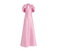 Long mikado dress with cape sleeves - female - Alberta Ferretti - Gowns - Pink - S - Dresses S