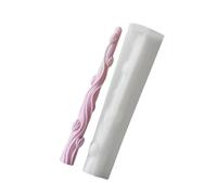 Long Mold Flower Pattern Silicone Crafting Molds Perfect for Artistic Making and Enhancing Home Aesthetic Long Cylinder Silicone Mold