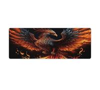 Long Mouse Pads Art Phoenix Extra Large Mouse Mat 30x80cm Large Desk Pad for Gaming Computer Laptop Home Office Travel