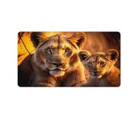 Long Mouse Pads Lion King of The Jungle Extra Large Mouse Mat 40x75cm Large Desk Pad for Gaming Computer Laptop Home Office Travel