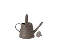 Long mouth 3 8L watering pot made of PP plastic, ergonomic handle with locking position, and detachable nozzle for flexible watering in gardening tasks (Brown)