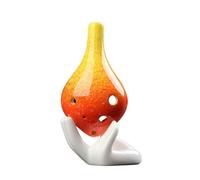 Long Mouth Gradual Change Pottery Ocarina 6 Hole Color Student Ceramics Handmade Beginner AC Tone Instrument (Color : 06)