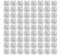 Long Nail Keyboard Cover 72Pcs Cute Cat Head Raised Keyboard Stickers Nail-Safe Typing Bubbles Clear Key Covers for PC/Laptop/Desktop/Calculator ACCESSORY OR PART OR SUPPLY.