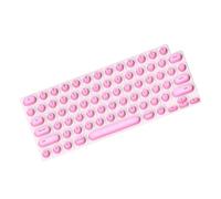 Long Nail Keyboard Cover Silicone Protector for Pro Air 14.8x9mm Keys, Black White Pink - Raised Design, Precise Typing, Ideal for Nail Art Users (Pink)
