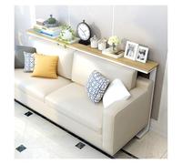 Long Narrow Console Table Behind Couch, Skinny Sofa Table with Storage Shelf for Living Room Hallway Bedside Entryway, Modern