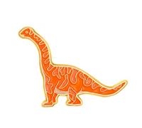 Long Neck Dinosaur Enamel Lapel Pin - Cute Sauropod Dinosaur Hard Enamel Brooch Badge for Dinosaur Lovers, Jurassic Fans, Kids, Collectors, Jackets, Backpacks and Lanyards - 2.9cm x 2.3cm