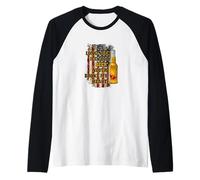 Long Neck Ice Cold Beer Raglan Baseball Tee