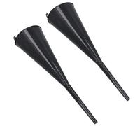 Long Neck Necked Plastic Funnel Spout 460mm (18in.) Long For Fuel Oil Liquids 2pc