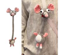 Long-necked Animal Plush Toys,Cute Rat Tiger Dragon Snake Horse Monkey Rooster For Bag Plush Accessories, Funny Pendent