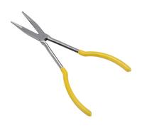 Long Needle Nose Pliers, 11in High Carbon Steel Long Nose Pliers Reach Straight for Electrical Work Automotive Repair DIY Crafts