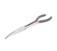 Long Needle Nose Pliers, Curved Needle Nose Pliers Long Nose Pliers 25 Degree Elbow Extension Clamp Bent Nose Pliers 11in 280mm Extended Handle Pliers for Confined Areas