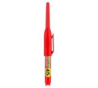 Long Nib Marker Pen,Tracer Pencil,45mm Extra Length Tip for Precise Marking Refillable Water Construction Marker Carpenter Pen for Woodworking & Plumbing,for Walls, Wood, Glass, Metal(Red)