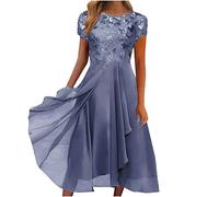 Long Nightdresses for Women UK Summer Dresses for Women UK Size 18 Retirement Gifts Business Evening Dress milkmaid top Summer Day UK 70s top Maxi Beach coverupsing Gown Womens f Grey