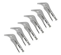 Long Nose Locking Pliers Mole Grips with 45 Degree Angled Head 10 inch 4pc